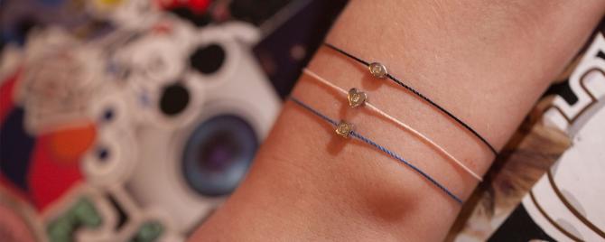 Un bracelet fil diamant RedLine à personnaliser