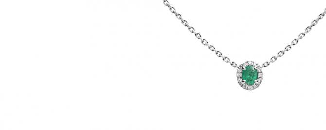 Un collier émeraude RedLine à personnaliser