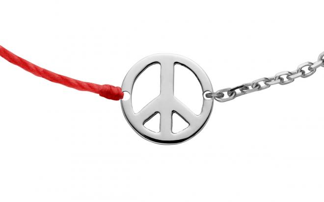 Redline Bijoux - Illusion Colored Distingué - Bracelet Fil Femme avec  0.05ct Diamant Rond en Or Blanc Serti Griffe - Redline