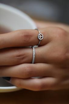 Amour ring size 54 white gold - Redline