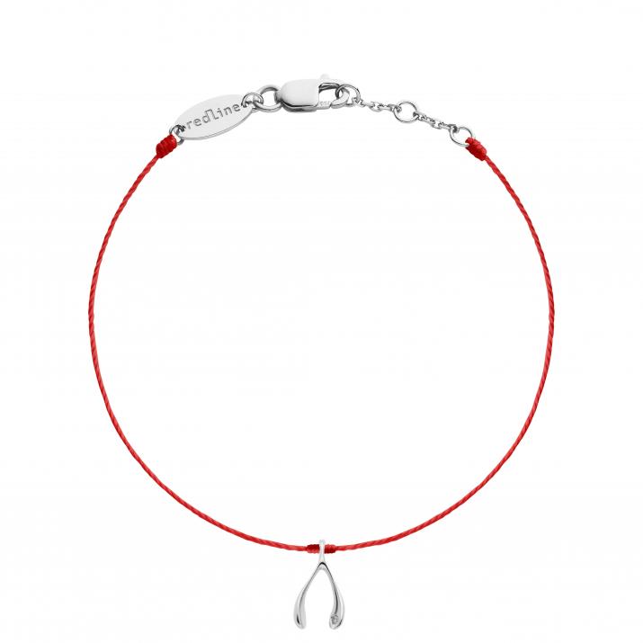 String Bracelet Lucky Chicken White Gold RedLine Jewelry - Redline - 0++