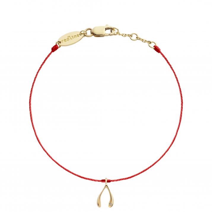 String Bracelet Lucky Chicken Yellow Gold RedLine Jewelry - Redline - 0++
