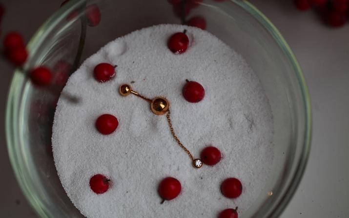 Earrings Piercing Pure Rose Gold RedLine Jewelry - Redline