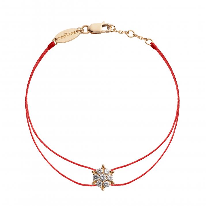 Bracelet multi fils étoile or rose avec diamants - Redline - 0++