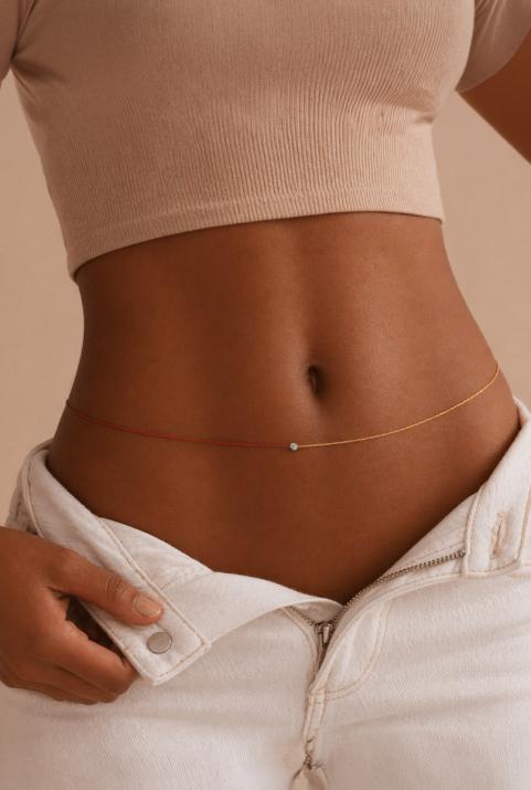 Collier sautoir fil et chaîne avec diamant 0.10 carat en serti clos or jaune - Redline - 0++