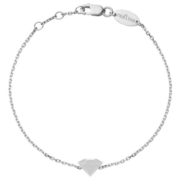 Bracelet chaîne diamant en or blanc pavé diamant - Redline - 0++