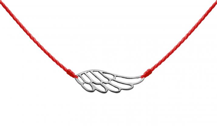 Collier fil aile or noir - Redline