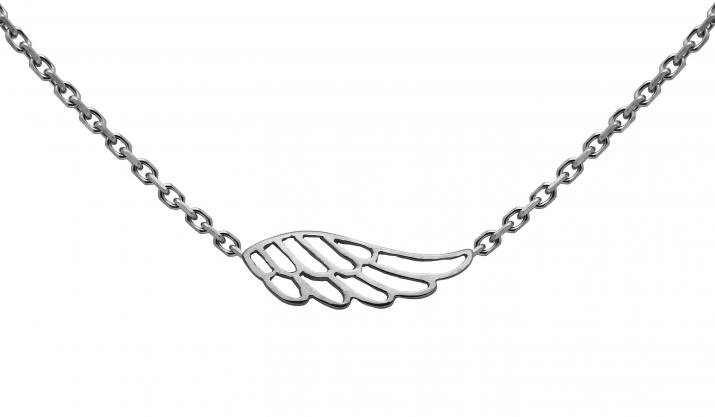 Collier chaîne aile or noir - Redline