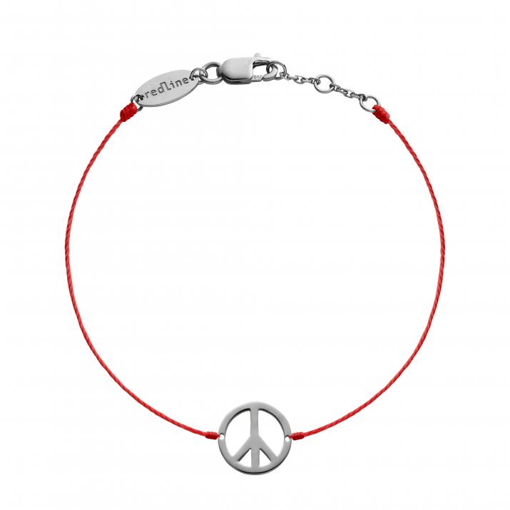 Bracelet fil peace & love or noir - Redline - 0++