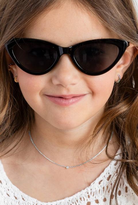 Bébé Pure collier chaine or blanc - Redline - 0++