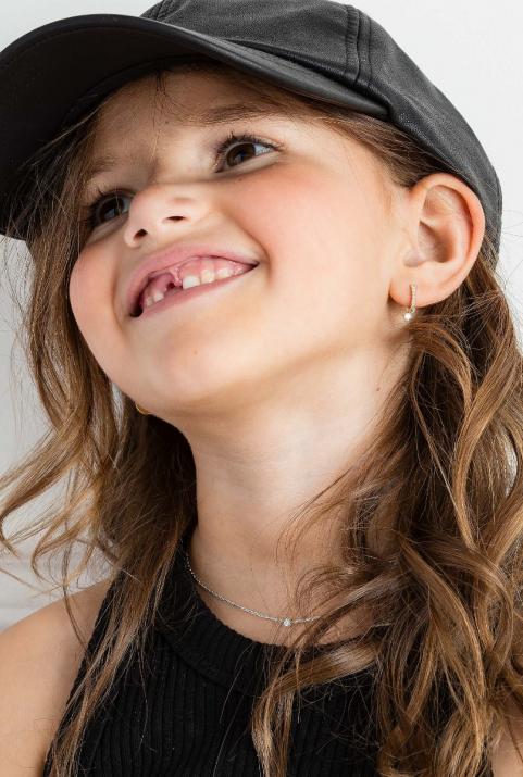 Bébé Pure collier chaine or blanc - Redline - 0++