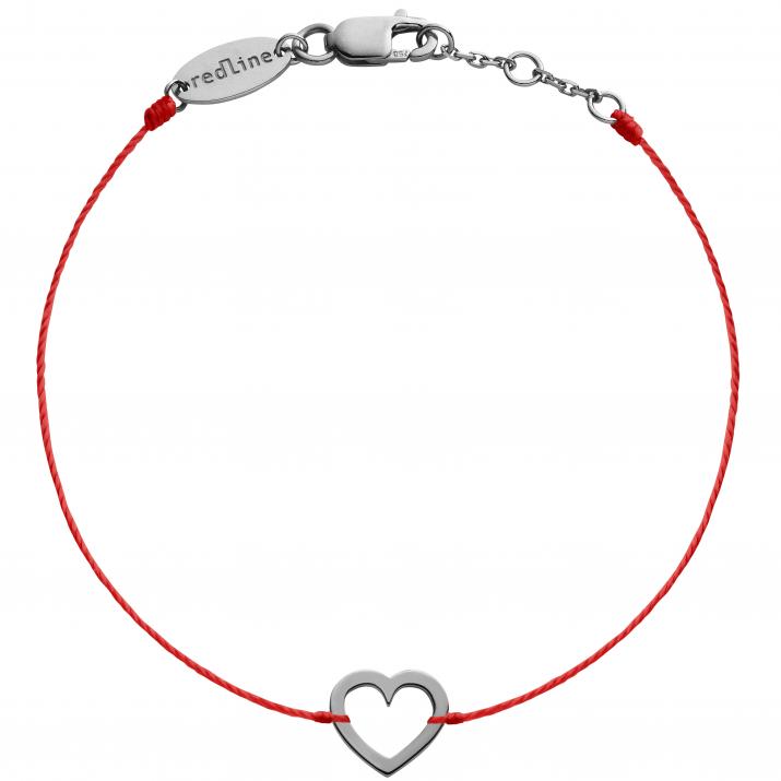 Bracelet fil coeur or noir - Redline