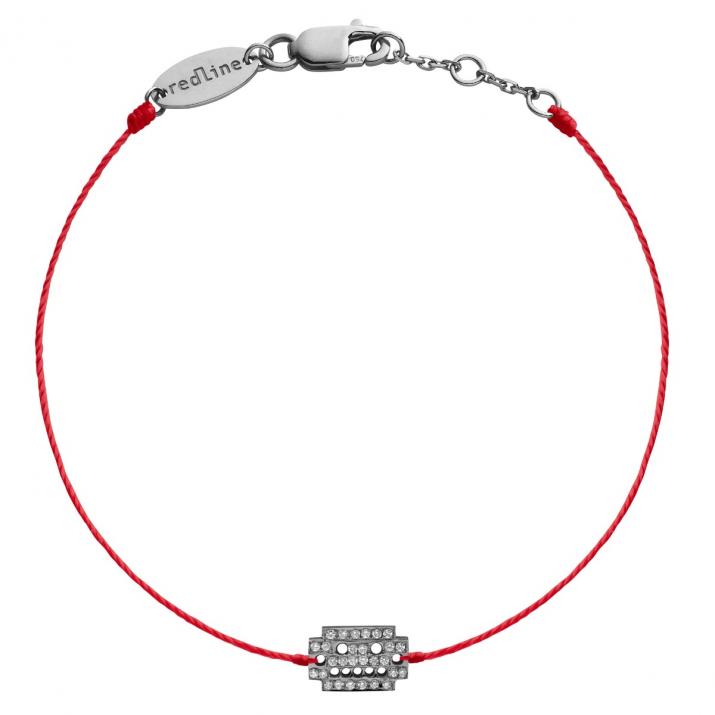 Bracelet fil robot or noir pavé diamant - Redline