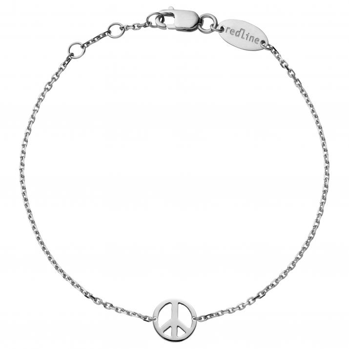 Bracelet chaîne Mini Peace or blanc - Redline - 0++