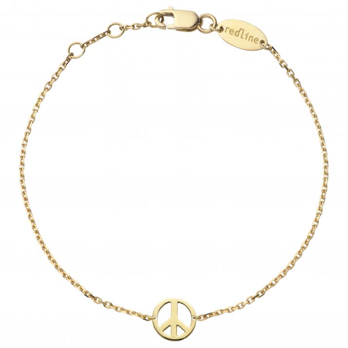 Bracelet chaîne Mini Peace or jaune - Redline - 0++