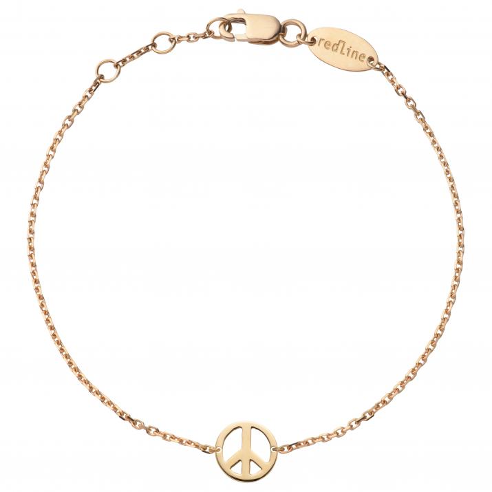 Bracelet chaîne Mini Peace or rose - Redline - 0++
