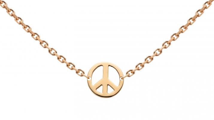 Collier chaîne Mini Peace or rose - Redline
