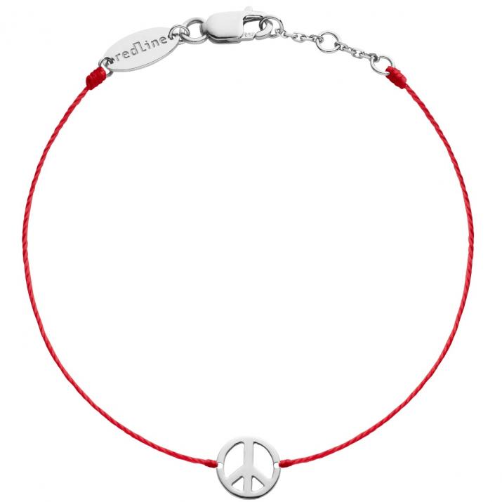 Bracelet enfant fil Mini Peace or blanc - Redline - 0++