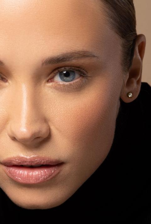 Boucles d'oreilles avec diamant 0.20 carat en serti clos or jaune - Redline - 0++