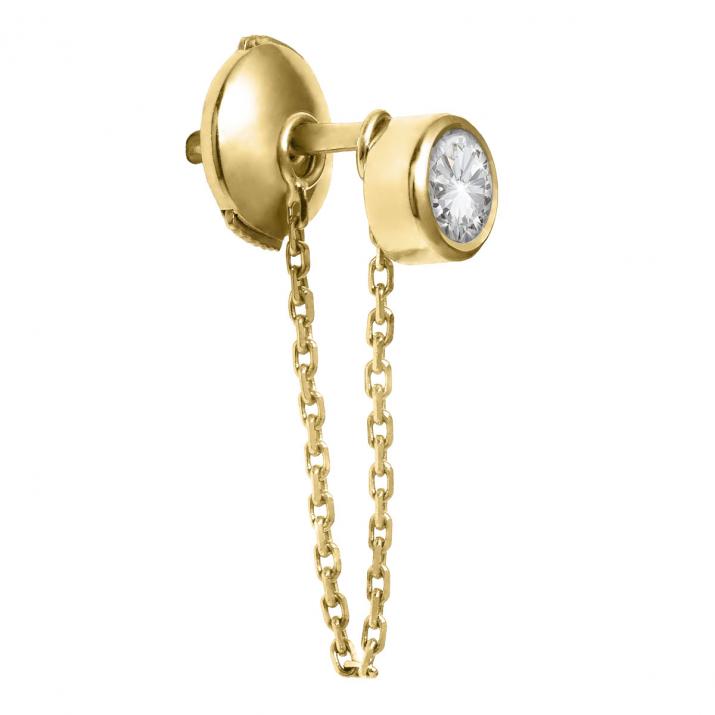 Boucle d'oreille So Pure Courtoise Or Jaune - Redline - 0++