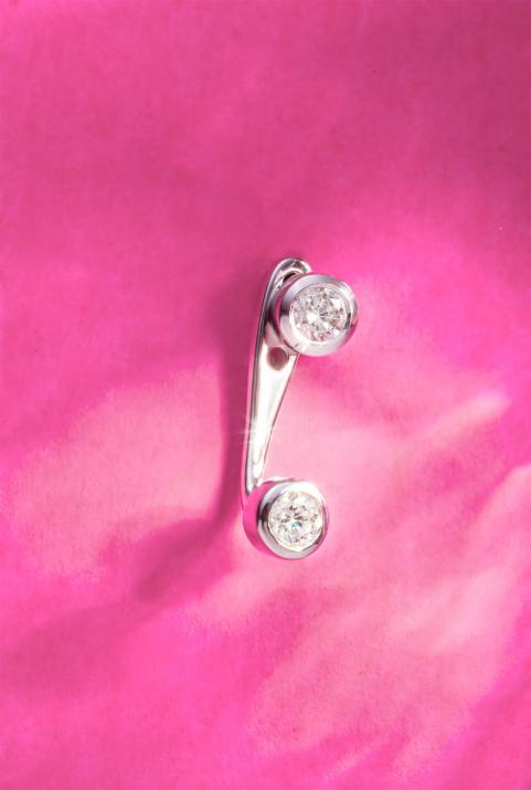 Boucle d'oreille Pure Insolente Or Blanc - Redline - 0++