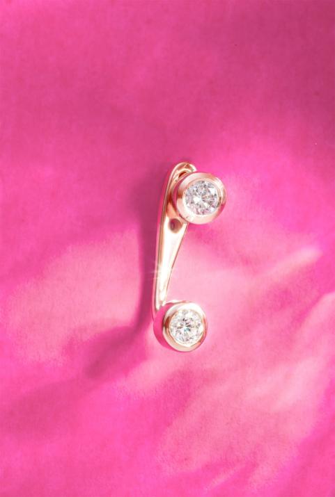 Boucle d'oreille Pure Insolente Or Rose - Redline - 0++