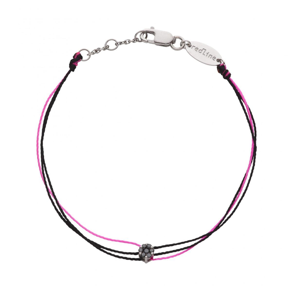 【BLACKPURPLE】24SS★ Luminary Mignon Bracelet 4mm Bracelet multi fils colorés gris foncé et argent lisse