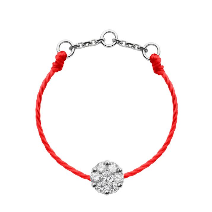 Bague fil avec diamant 0.05 carats en serti invisible or blanc - Redline - 0++