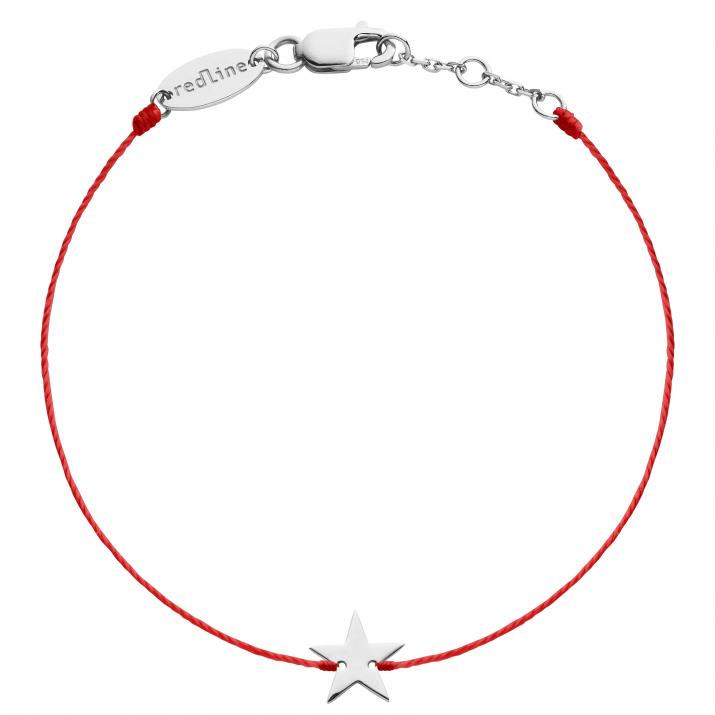 Bracelet fil étoile or blanc - Redline