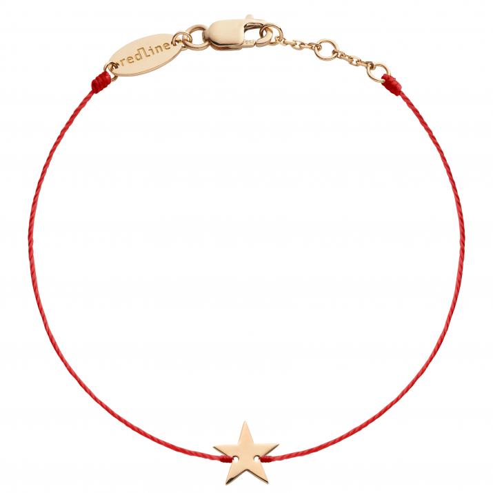 Bracelet fil étoile or rose - Redline