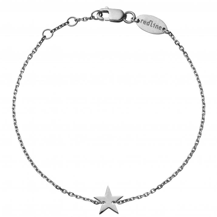 Bracelet chaîne étoile or noir - Redline