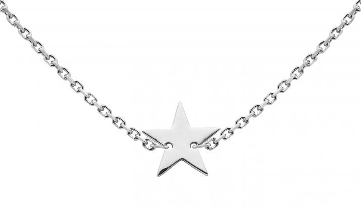 Collier chaîne étoile or blanc - Redline