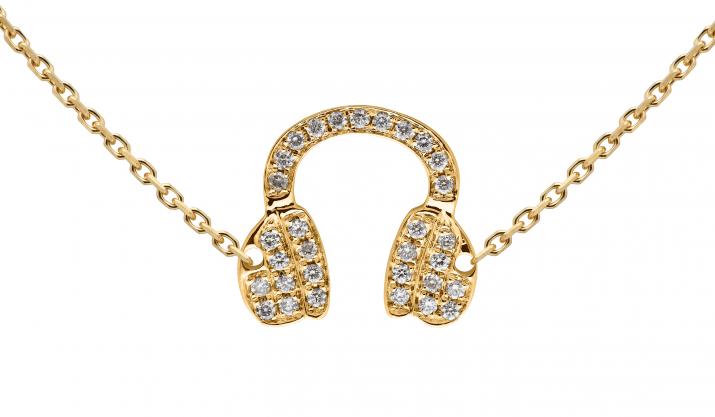 Chain Necklace Mr Dj Pavé Yellow Gold RedLine Jewelry - Redline