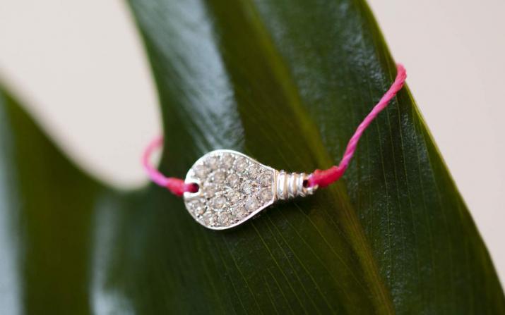 String Bracelet Eureka White Gold RedLine Jewelry - Redline - 0++