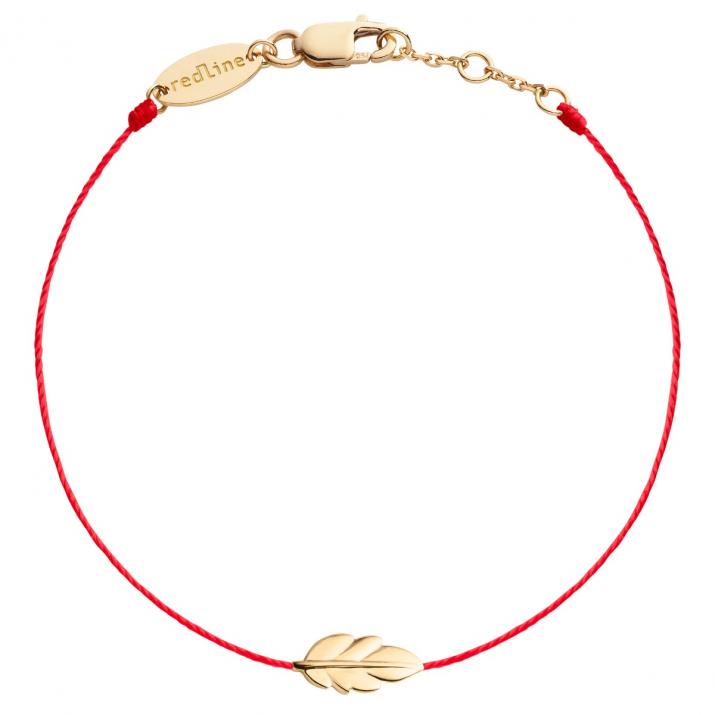 Bracelet fil Plume or jaune - Redline