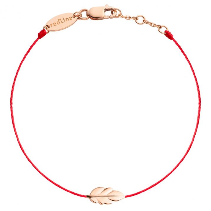 Bracelet fil Plume or rose - Redline
