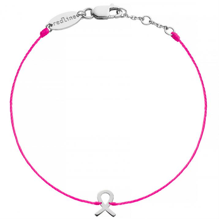 Bracelet Fil Pink Lovelink Or Blanc - Redline