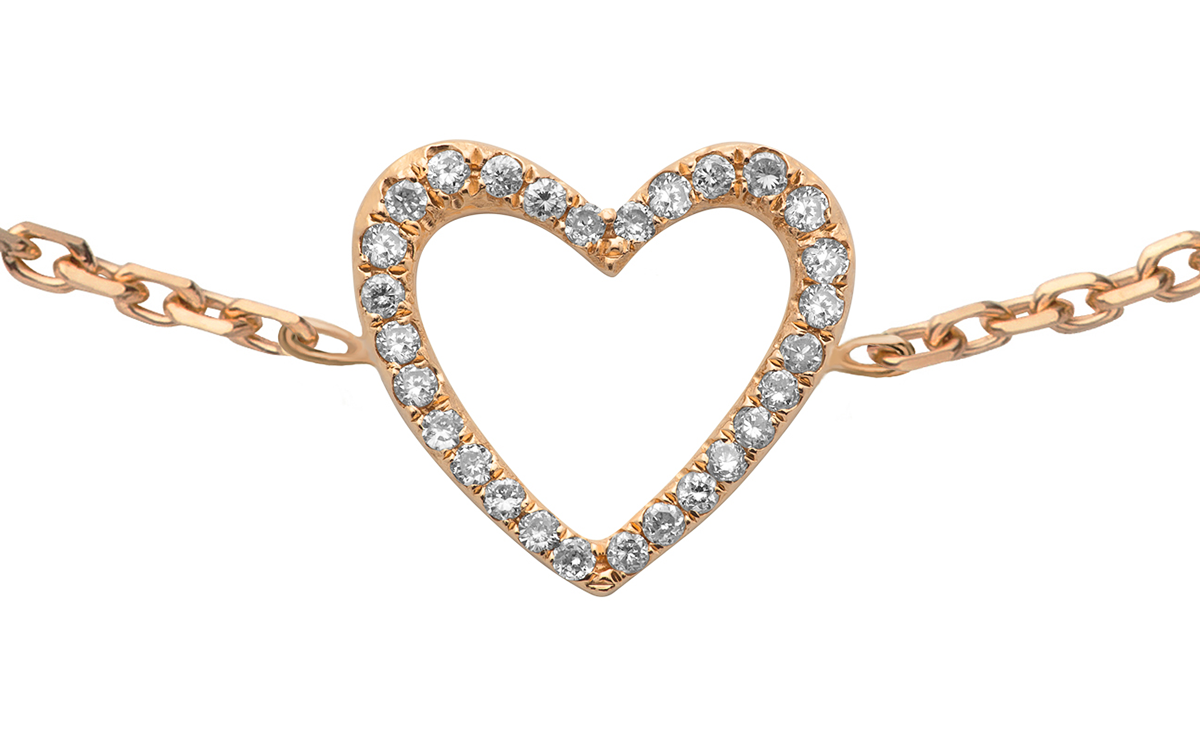 Bracelet Or Rose Pavé