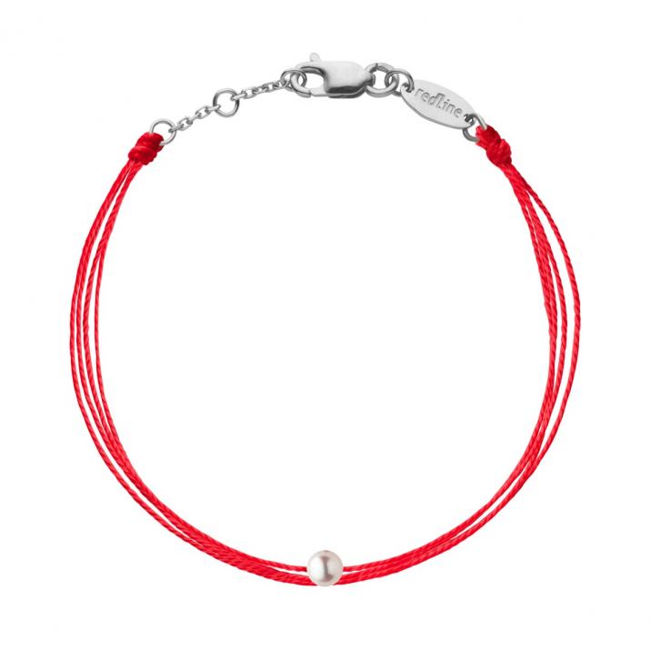 Bracelet enfant multifil avec une perle de culture or blanc - Redline - 0++