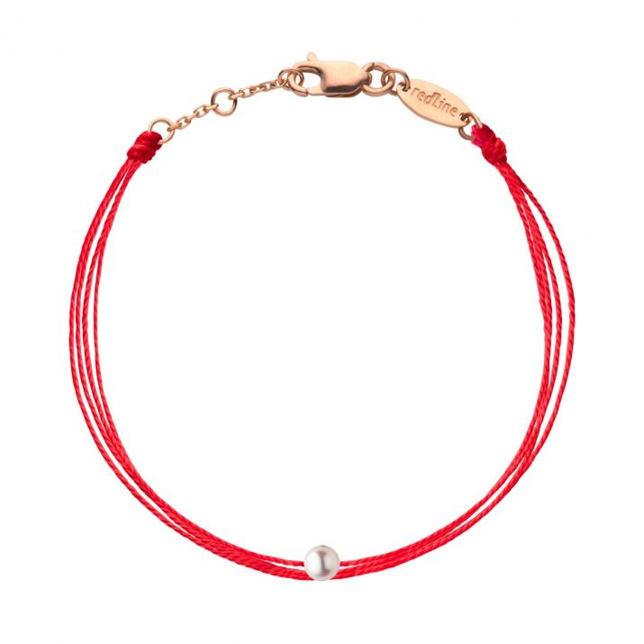 Bracelet enfant multifil avec une perle de culture or rose - Redline - 0++