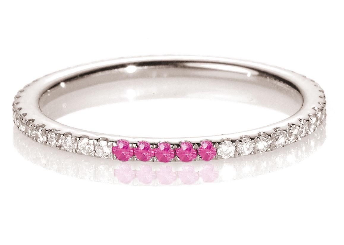 Bague En Argent 925 Rhodié Avec Rubis Et Cz - Taille 60, Sertie De Pierres Rouges, Pour Femme - Neuf Avec étiquettes
