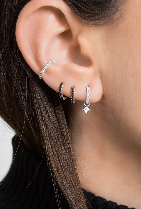 Boucle d'oreille Si Joli Mini Creole Kcolor Or Blanc - Redline - 0++