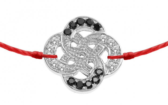 String Bracelet Arabesque Kcolor White Gold RedLine Jewelry - Redline - 0++
