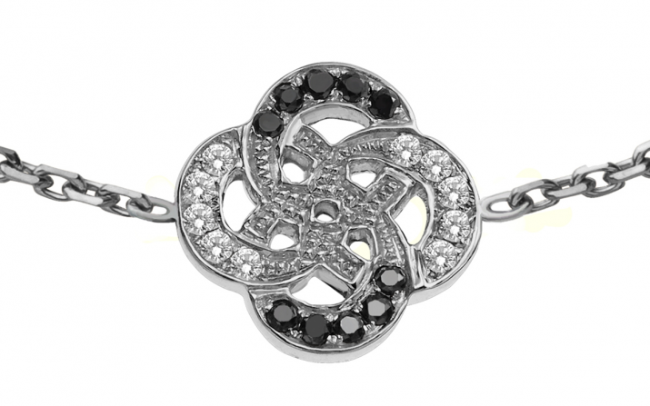 Chain Bracelet Arabesque Kcolor Black Gold RedLine Jewelry - Redline - 0++