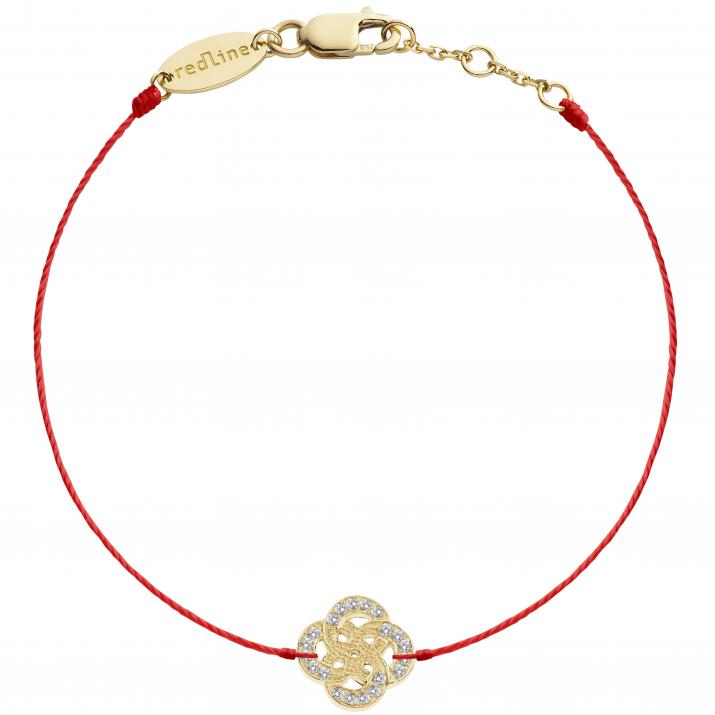 String Bracelet Arabesque Yellow Gold RedLine Jewelry - Redline - 0++