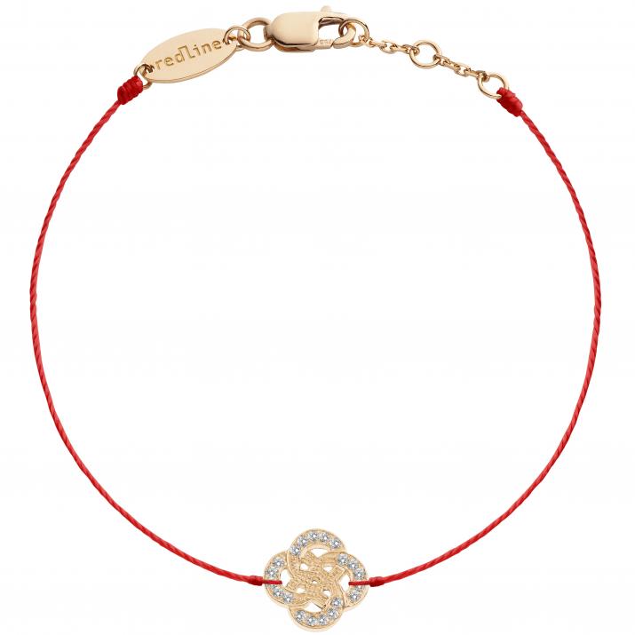 String Bracelet Arabesque Rose Gold RedLine Jewelry - Redline - 0++