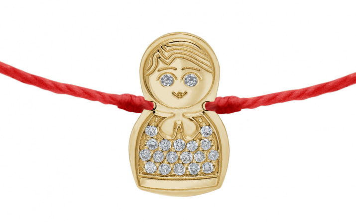 String Bracelet Kouka Yellow Gold RedLine Jewelry - Redline - 0++