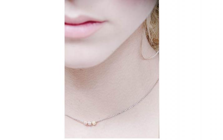 Chain Necklace Sweety Three Yellow Gold RedLine Jewelry - Redline - 0++