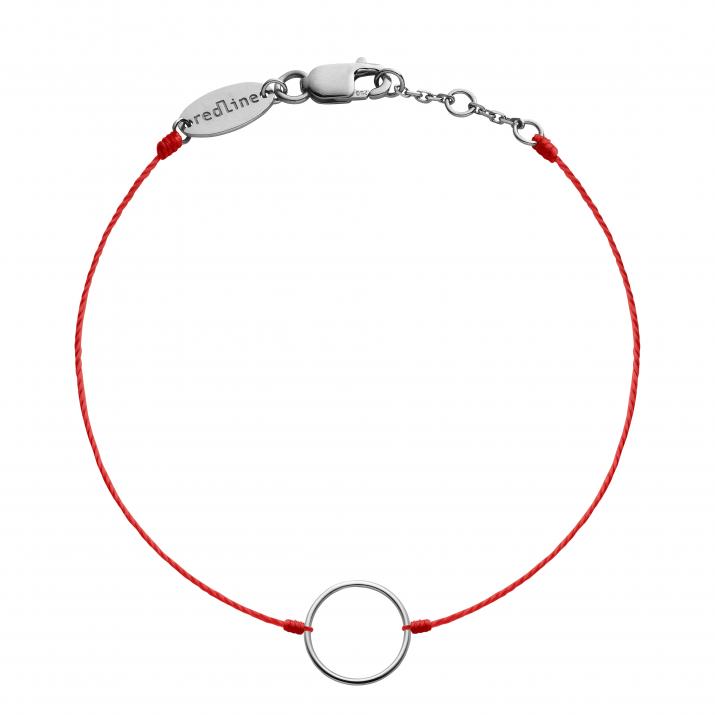 Bracelet fil petit cercle or noir - Redline - 0++