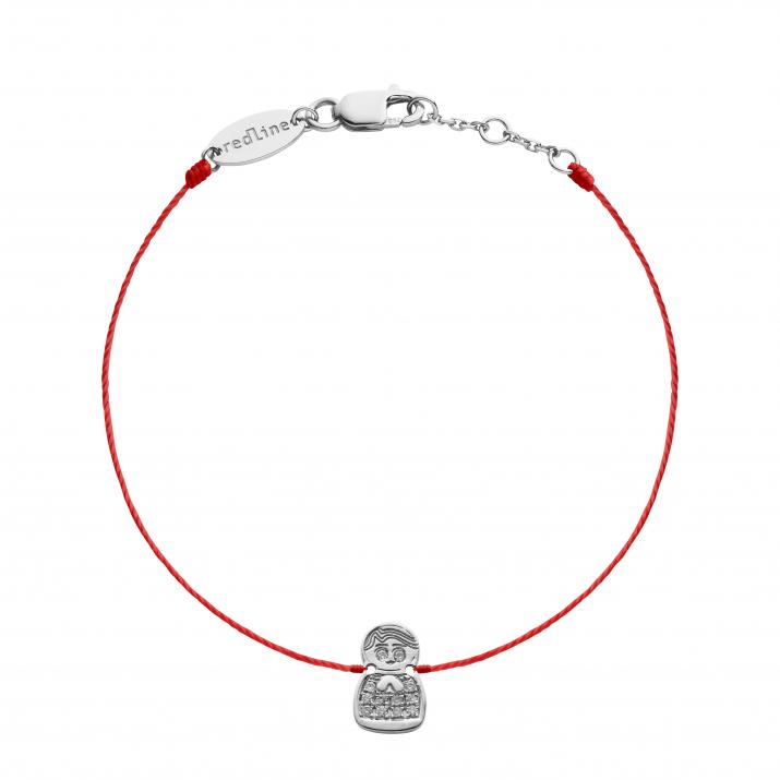 Bracelet fil Mini Kouka Parure Blanche en or blanc - Redline